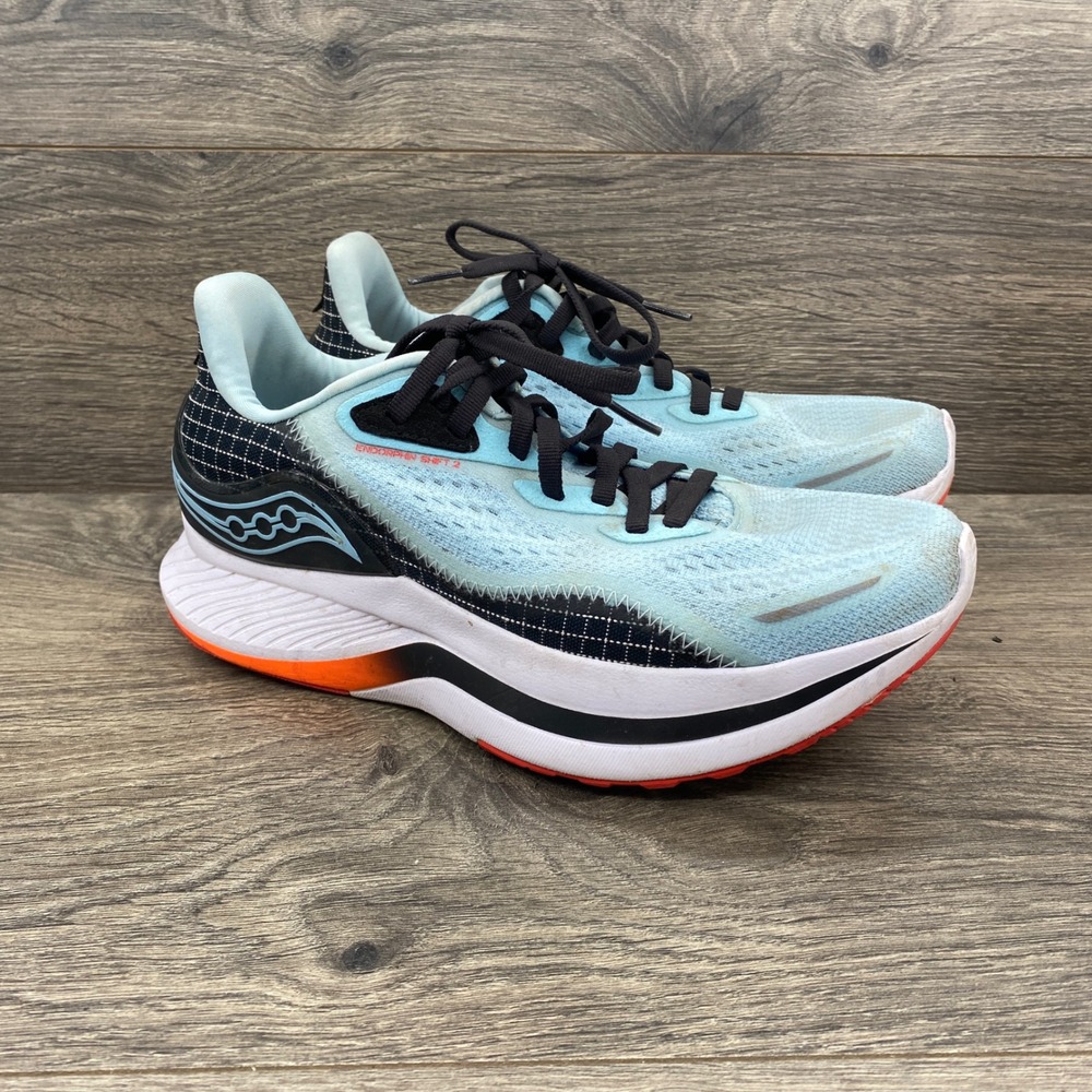 Saucony Endorphin Shift 2 Running Shoes Womens 7 Blue Black S10689-20 PWRRUN